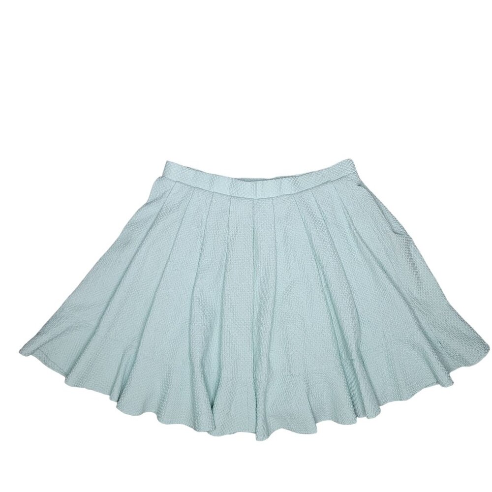 Torrid Mint Green Textured A-Line pleated tennis style Skirt Size 14